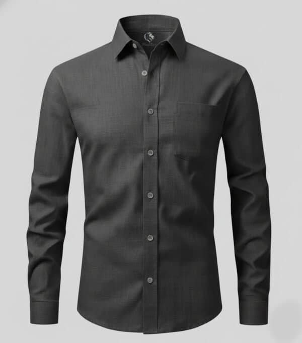 Chocolate Brown Cotton Linen Shirt Full Sleeves